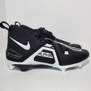 Nike Alpha Menace Pro 3 Mid Football Cleats Men's Black Size 12 CT6649-001